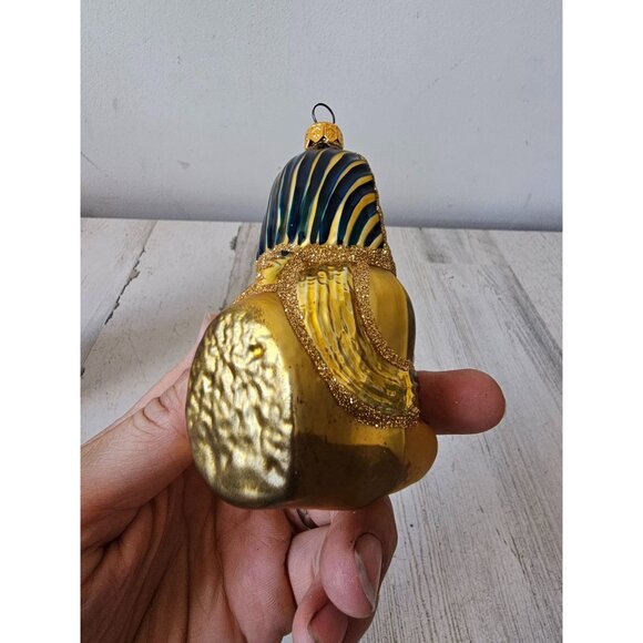 polonaise Egyptian princess sphinx gold ornament glass Xmas tree - Picture 5 of 9